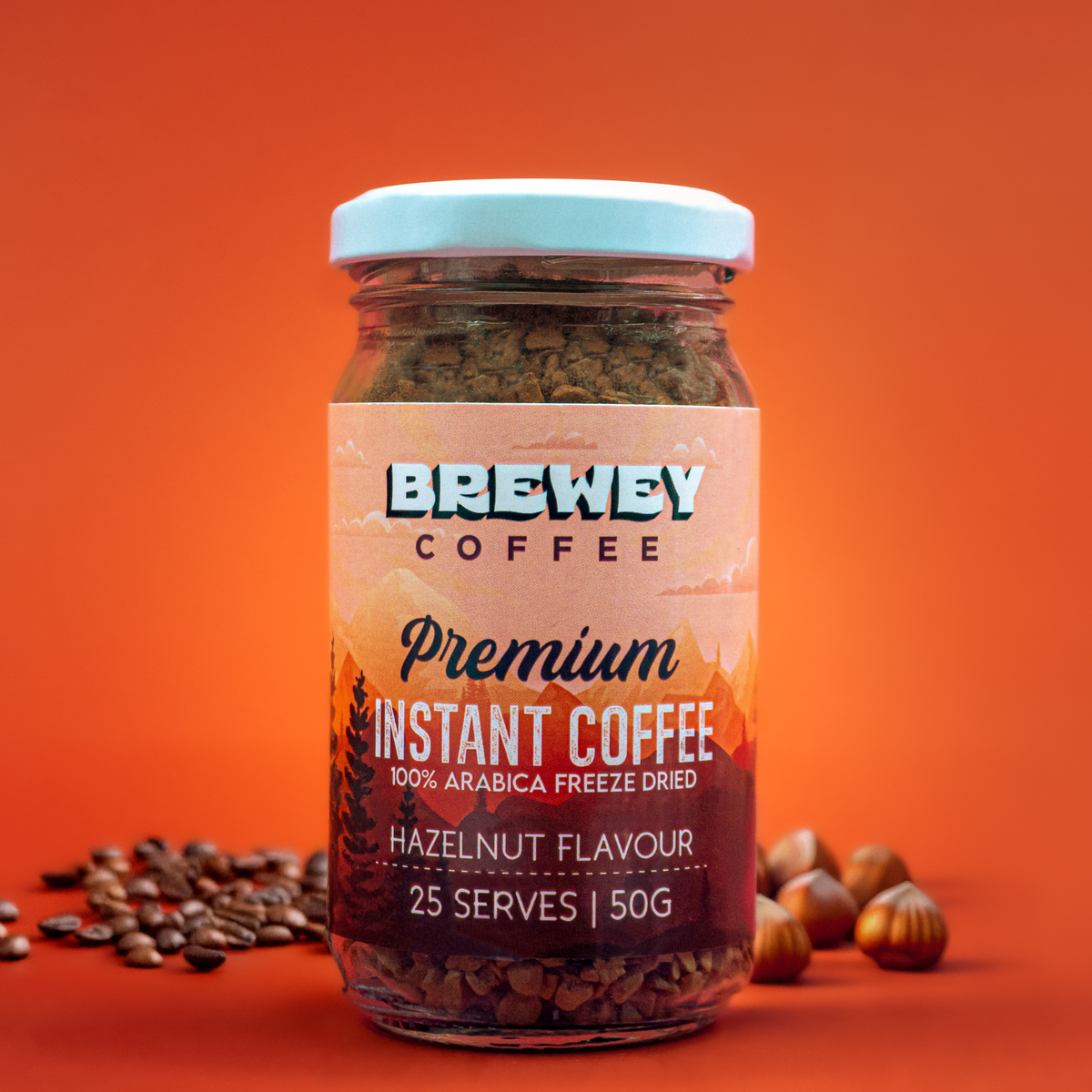 FREEZE DRIED HAZZLENUT FLAVOUR-50 GRAMS