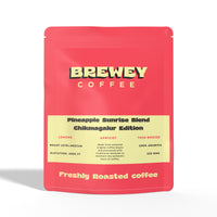 Pineapple Sunrise Blend- Whole Beans Chickmagalur Edition 100% Arabica Medium Roast with Lemon and Apricot Notes Thin Bodied Fresh Coffee