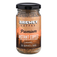 Instant Coffee-Caramel Freeze Dried Arabica-50 Grams